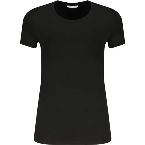 T-Shirt mit Rhinestone-Logo aus Baumwolle , Damen, Größe: XS - PATRIZIA PEPE - Modalova