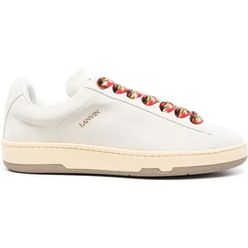 Weiße Low-Top Sneakers , Damen, Größe: 38 EU - Lanvin - Modalova