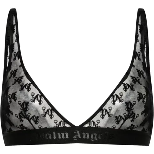 Lace Triangle Bra , female, Sizes: XS - Palm Angels - Modalova