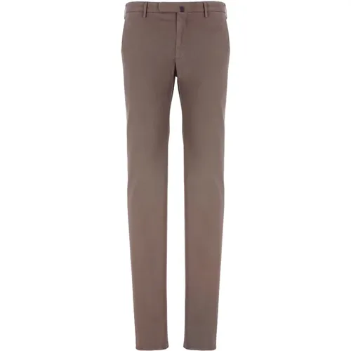Cotton Slim Fit Trousers , male, Sizes: 2XL, M, XL, 3XL - Incotex - Modalova