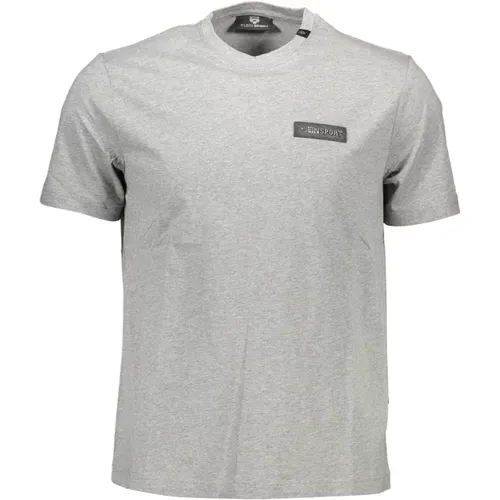 Herren T-Shirt Kurzarm Grau - Plein Sport - Modalova