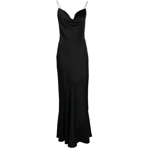 Elegant V0555 Nero Long Dress , female, Sizes: M - Philosophy di Lorenzo Serafini - Modalova