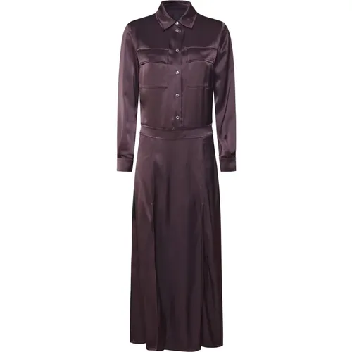 Long Shirt Collar Dress , female, Sizes: 2XS, XS - pinko - Modalova