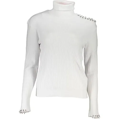 Schicker Rollkragenpullover mit Kontrastdetails , Damen, Größe: S - PATRIZIA PEPE - Modalova