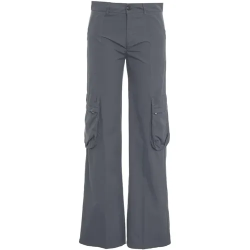 Women's Clothing Trousers Grey Ss24 , female, Sizes: S - Mauro Grifoni - Modalova