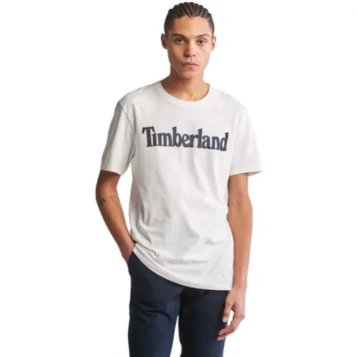 Herren Baumwoll T-Shirt , Herren, Größe: 2XL - Timberland - Modalova