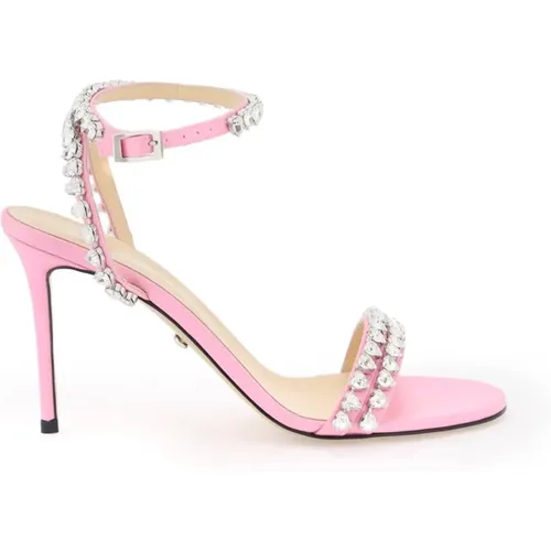 Audrey Crystal Sandals , female, Sizes: 3 UK, 5 UK, 6 UK, 8 UK, 7 UK - Mach & Mach - Modalova