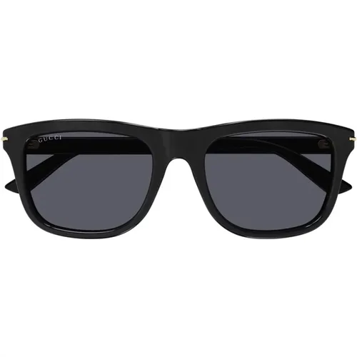 Lettering Large Sunglasses , male, Sizes: 55 MM - Gucci - Modalova