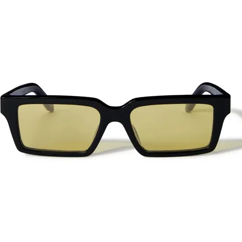 Warren Sunglasses Yellow Lenses , female, Sizes: 54 MM - Off White - Modalova