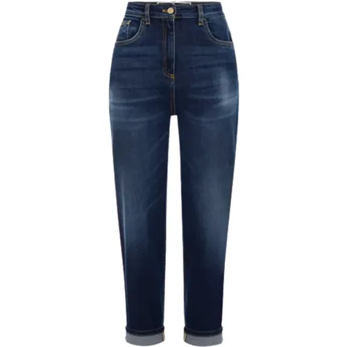 Cropped Jeans , Damen, Größe: W26 - Elisabetta Franchi - Modalova