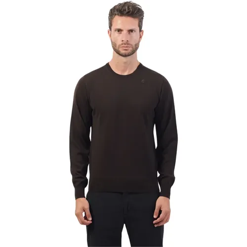 Brauner Schwerer Pullover , Herren, Größe: L - K-way - Modalova