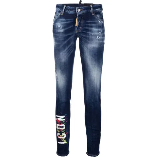Skinny Jeans , Damen, Größe: 3XS - Dsquared2 - Modalova