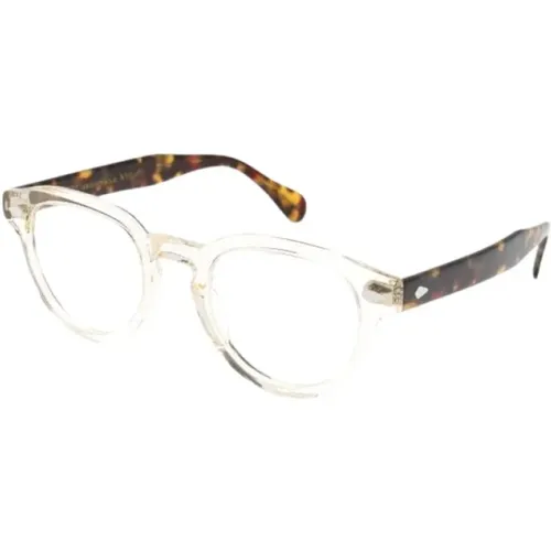Klare Optische Brille Schildpatt Stil , unisex, Größe: 49 MM - Moscot - Modalova
