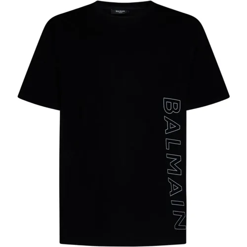 Logo T-Shirt , Herren, Größe: M - Balmain - Modalova
