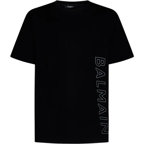 Logo T-Shirt , male, Sizes: XL, S, M, 2XL, L - Balmain - Modalova