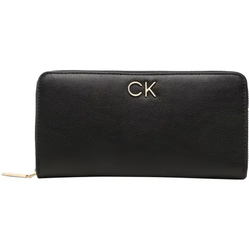 Women`s Re-Lock Wallet with Zipper , female, Sizes: ONE SIZE - Calvin Klein - Modalova
