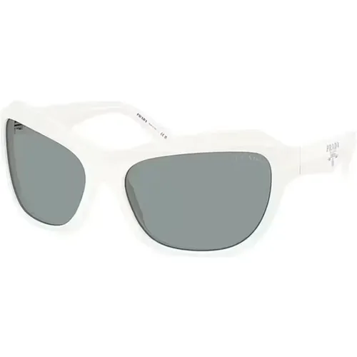 Stylish Sunglasses with Dark Grey Lenses , unisex, Sizes: 62 MM - Prada - Modalova