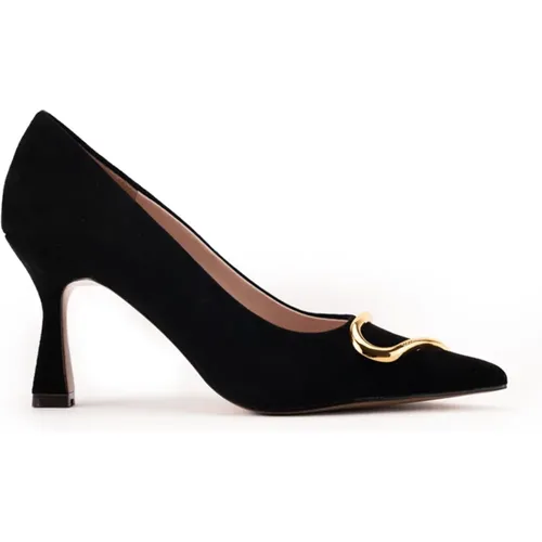 Suede Heel Pumps , female, Sizes: 5 UK, 3 UK, 8 UK, 4 UK - Coccinelle - Modalova