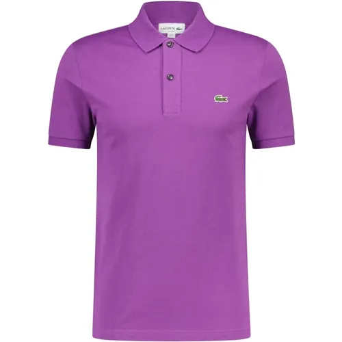 Logo Applique Slim-Fit Polo Shirt , male, Sizes: L, M, XL, S - Lacoste - Modalova