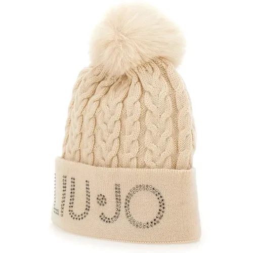 Pom-Pom Knitted Cap , female, Sizes: ONE SIZE - Liu Jo - Modalova