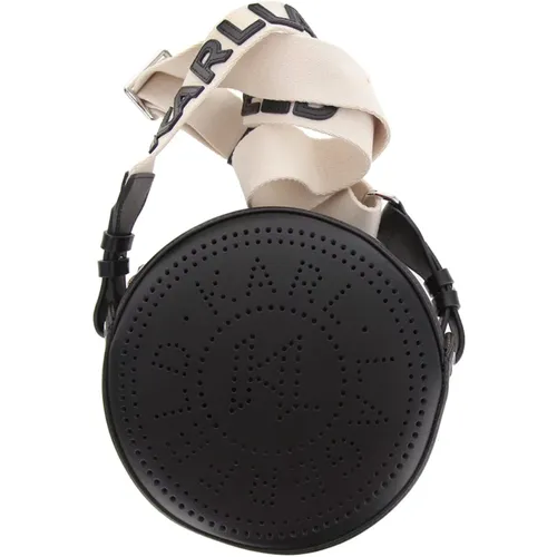 Perforated Circle Camera Bag , female, Sizes: ONE SIZE - Karl Lagerfeld - Modalova