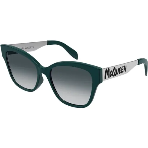 Stylische Sonnenbrille,/Grey Sunglasses - alexander mcqueen - Modalova