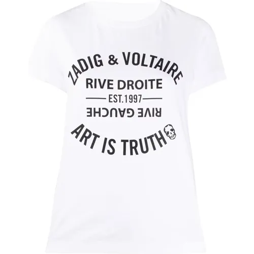 Blanc Walk Blason T-Shirt - Zadig & Voltaire - Modalova