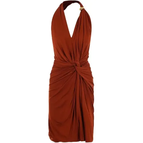 Draped Jersey Dress with Metal Ring , female, Sizes: S, XS - Bottega Veneta - Modalova