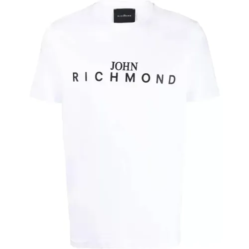 Logo Print Cotton T-Shirt , male, Sizes: XL - John Richmond - Modalova