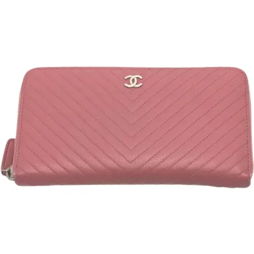 Pre-owned Leather wallets , female, Sizes: ONE SIZE - Chanel Vintage - Modalova