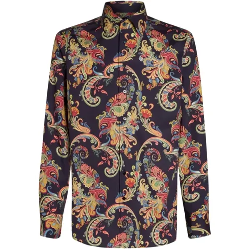 Cashmere Print Shirt Classic Collar , male, Sizes: M, 2XL, S, XL - ETRO - Modalova