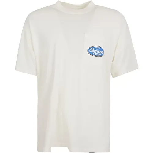 Logo Print Crew Neck T-Shirt , Herren, Größe: XL - Represent - Modalova