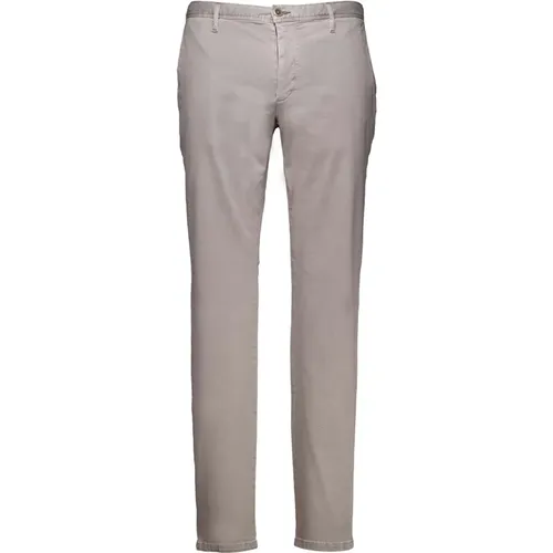 Grey Pants , male, Sizes: W32 L34, W33 L32, W33 L34, W36 L34, W31 L34, W34 L34, W31 L32, W38 L34 - Alberto - Modalova