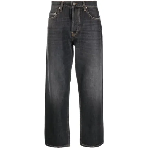Washed Denim Cropped Jeans , male, Sizes: W33 - Golden Goose - Modalova