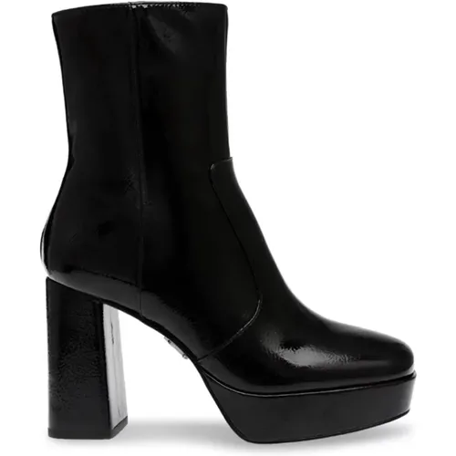 Patent Leather Artistic Ankle Boot , female, Sizes: 7 UK, 5 UK, 4 1/2 UK, 4 UK, 5 1/2 UK, 6 UK - Steve Madden - Modalova