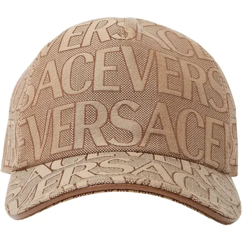 Baumwoll Logo Baseball Cap Versace - Versace - Modalova