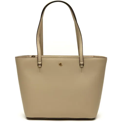 Leather Tote Bag , female, Sizes: ONE SIZE - Ralph Lauren - Modalova