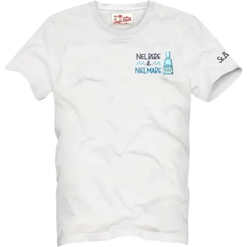 Baumwoll T-shirt , Herren, Größe: S - MC2 Saint Barth - Modalova