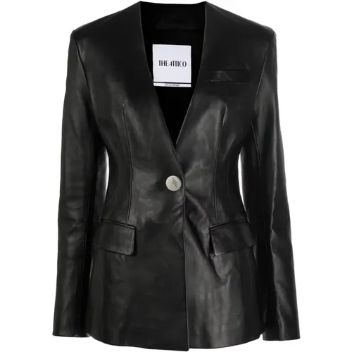 Leather Blazer Jacket , female, Sizes: 2XS - The Attico - Modalova