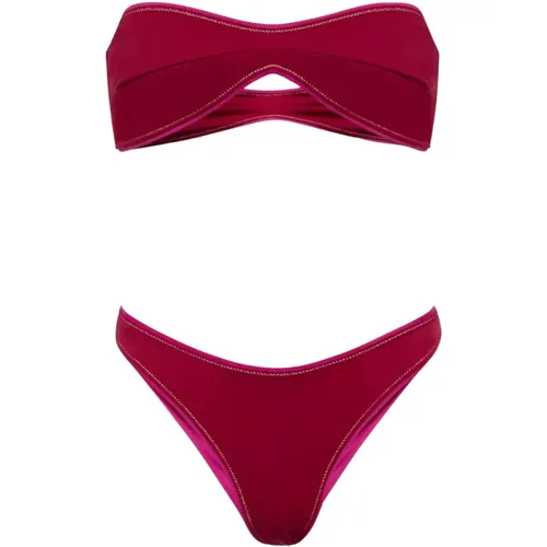 Burgundy Bikini Katia , female, Sizes: L, M - Reina Olga - Modalova