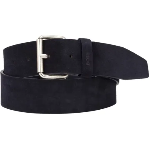 Leather Belt with Logo , male, Sizes: 100 CM, 105 CM - Hugo Boss - Modalova