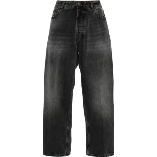 Schwarze Wide Leg Jeans , Damen, Größe: W25 - Haikure - Modalova