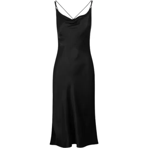 Asymmetric Satin Slip Dress , female, Sizes: L - Han Kjøbenhavn - Modalova