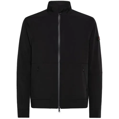 Schwarzer Softshell-Sweatshirt mit Reißverschluss - Peuterey - Modalova