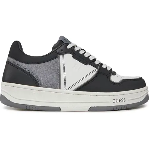Sneakers in Grau Schwarz Weiß Synthetisch , Herren, Größe: 40 EU - Guess - Modalova