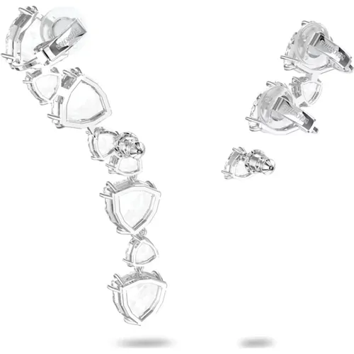 Millenia Ear Cuff Ohrringe Set Weiß , Damen, Größe: ONE Size - Swarovski - Modalova