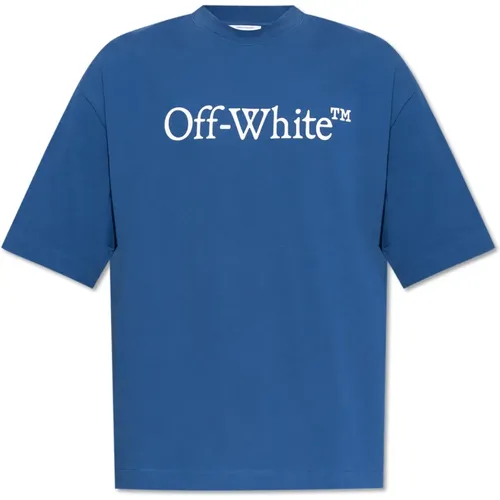 T-shirt with logo , male, Sizes: S, XL, XS, M - Off White - Modalova