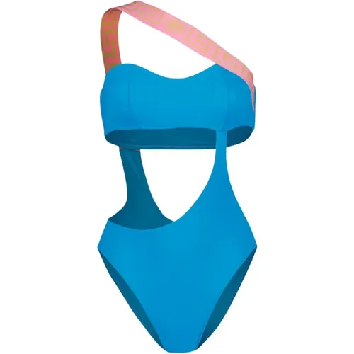 Asymmetrischer Einteiliger Badeanzug - Versace - Modalova