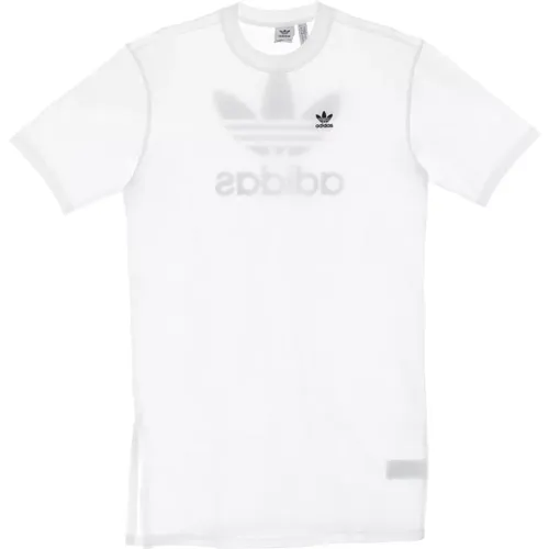 Weißes Tee Kleid Kurzarm Adidas - Adidas - Modalova