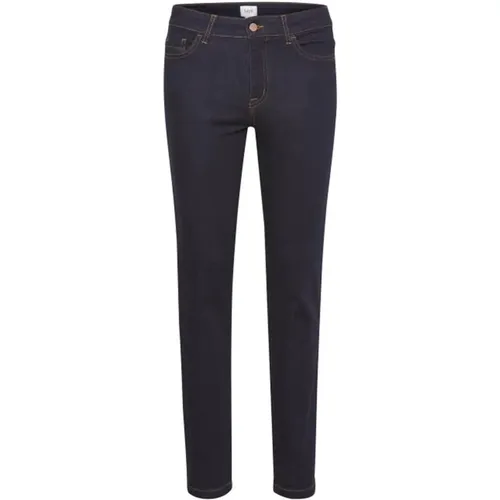 Slim Fit Dark Denim Jeans , female, Sizes: W26, W31 - Saint Tropez - Modalova